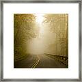 Autumn Mist Blue Ridge Parkway Framed Print