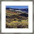 Autumn On The Road To Capitol Peak Framed Print