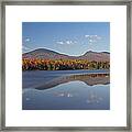Autumn Reflections At Jericho Lake Framed Print