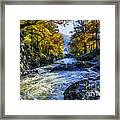 Autumn River Valley Framed Print