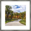 Autumn Road Framed Print
