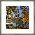 Autumn Sunrise On Lake Sequoyah Arkansas Framed Print