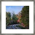 Autumn Tracks In Pennsylvania Framed Print