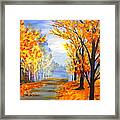 Autumn Trail Framed Print