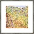 Autumns Maple Leaves And Train Tracks Framed Print