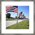 Avenue Of The Flags Framed Print