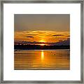 Avery Point Sunset Framed Print