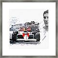 Ayrton Senna Genius Framed Print