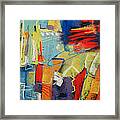 Azul Wisp Framed Print