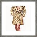 Babe In Trenchcoat Framed Print