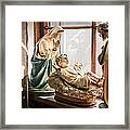 Baby Jesus Welcoming A New Day Framed Print