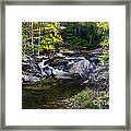 Back Fork Of Elk River Waterfall Framed Print
