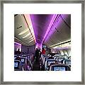 Back Of The Bus On The New Boeing Framed Print