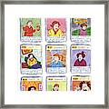 Bad Mom Cards Collect The Whole Set Framed Print
