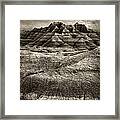 Badlands Of South Dakota Framed Print