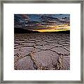 Badwater Sunset Framed Print