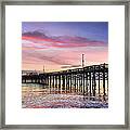 Balboa Pier Sunset Framed Print