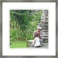 Bali - Father And Daughter Framed Print