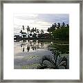 Bali Reflections In The Bay Framed Print