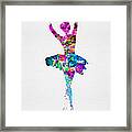 Ballerina Watercolor 1 Framed Print