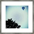 Balloon Silhouette Framed Print