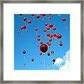 Balloons In The Air Framed Print