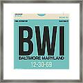 Baltimore Airport Poster 1 Framed Print