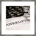 Bankruptcy Notice Letter Framed Print