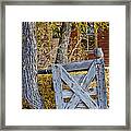 Bannack Fence Framed Print