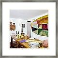 Barbara Jakobson's Dining Room Framed Print