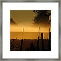 Barbed Silhouette Framed Print