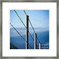 Barbed Wire Fence Framed Print