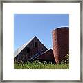 Barn And Silo 2123 Framed Print