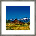 Barn In Grand Teton Framed Print