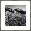 Barn On A Hill Framed Print
