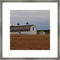 Barn On A Windy Day Framed Print