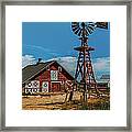 Barn With Windmill Framed Print