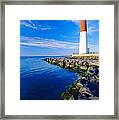 Barnegat Lighthouse Long Beach Island New Jersey Framed Print