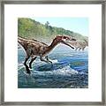 Baryonyx Dinosaur Framed Print