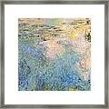 Basin Of Water Lilies Framed Print
