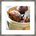 Basket Of Whole Figs Framed Print