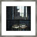 Bathroom Blues Framed Print