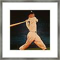 Batting Practice - Mickey Mantle Framed Print