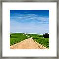Battle Creek Road From The Saddle Framed Print