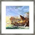 Battle Of Salamis Framed Print