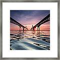 Bay Bridge Reflections Framed Print