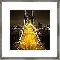 Bay Bridge Traffic Framed Print