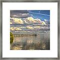 Bay Clouds Framed Print