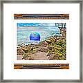 Beach Ball Dreamland Framed Print