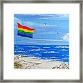 Gay Pride On Pensacola Beach Framed Print